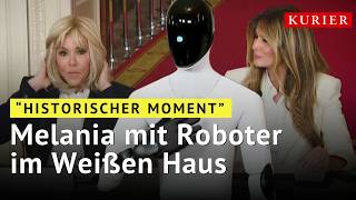 Melania Trump brings robots & Brigitte Macron to the White House: AI is supposed to change education