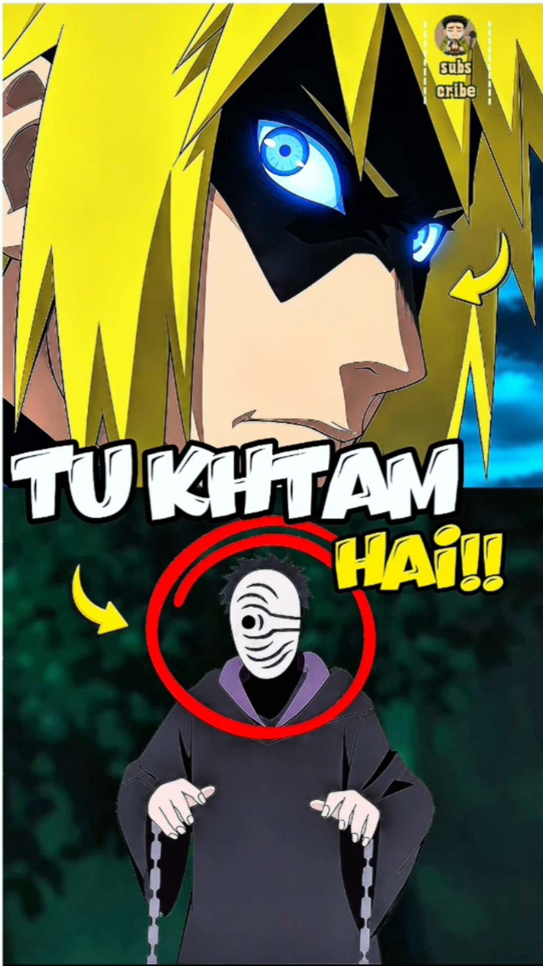 Minato Observation Against Mask Man 🥶||#naruto #anime #minato