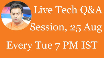 #97 Live Tech Q&A Session with Geekyranjit - 25 Aug 2015