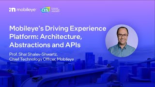 Mobileye Driving Experience Platform: Architecture, Abstractions, and APIs