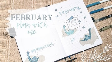 PLAN WITH ME FEBRUARY | February 2021 Bullet Journal Set Up | Monthly Bullet Journal Set Up | BUJO