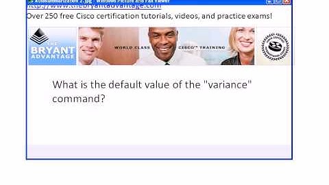 CCNA CCNP Certification Video Exam:  EIGRP