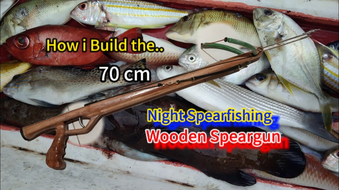 How to Assemble and Build Wooden Speargun for Night dive Spearfishing