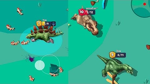 Dino io 3d Gameplay || Aries Gameplay