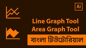 Line Graph Tool and Area Graph Tool in Illustrator Bangla Tutorial | Shadin Creative Design