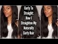 Curly To Straight: Straightening My Naturally Curly Hair