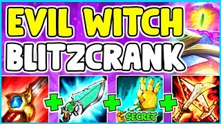 *NEW SKIN* WITCHS BREW BLITZCRANK SPOTLIGHT FULL AP ONESHOT NUKE BUILD JUNGLE League Of Legends S9