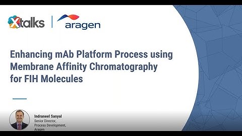 Webinar - Enhancing mAb Platform Process using Membrane Affinity Chromatography for FIH Molecules