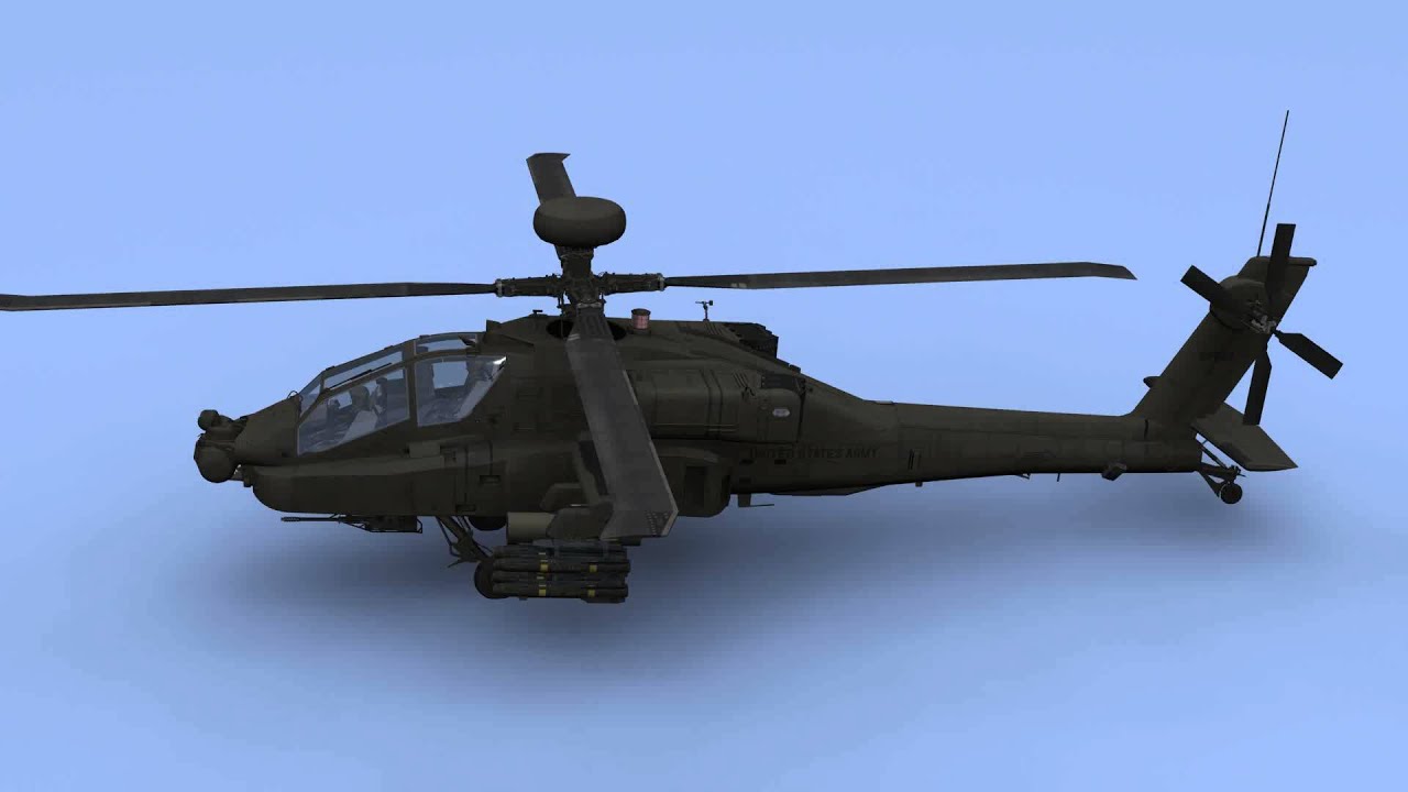 AH64D Apache Longbow US Army Helicopter 3D model from CGTrader.com