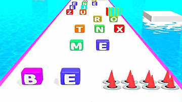 ABC Run - 2048 Alphabet Runner ! Levels Gameplay android,ios Part 16