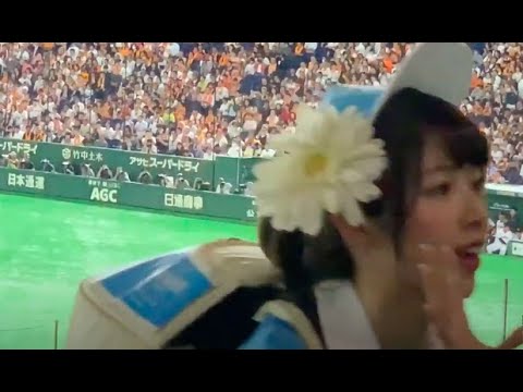 2019 CS 阿部慎之助 登場時の盛り上がり！！ ビール売り子