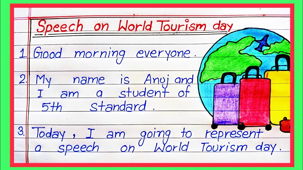 travel tourism speech