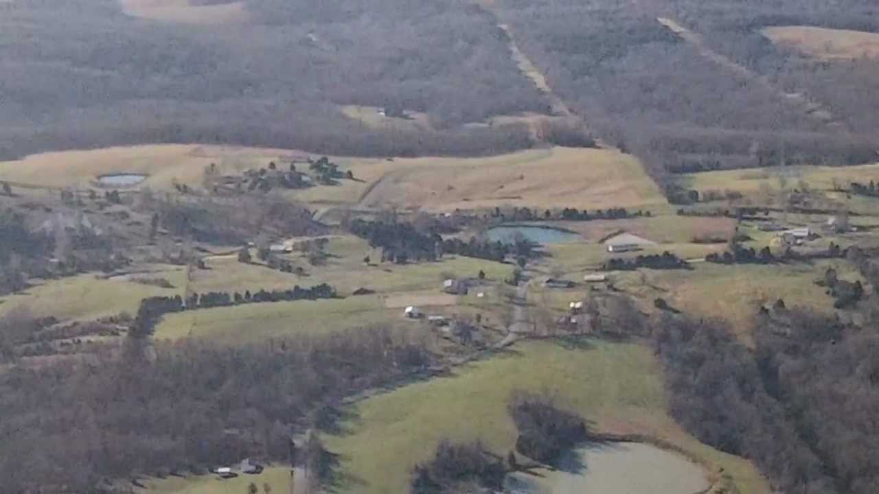 Goreville Illinois ferne clyffe state park, Aerial view YouTube