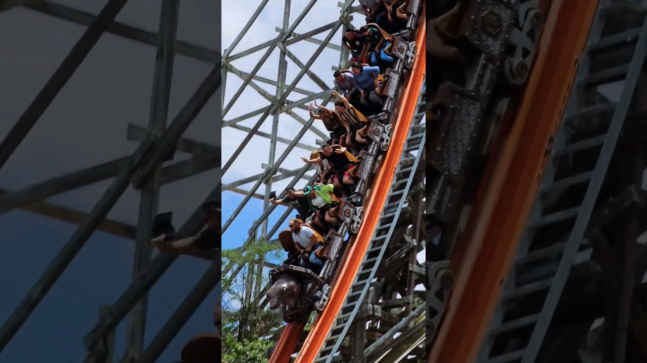 Insane Roller Coaster Drops #shortsfeed