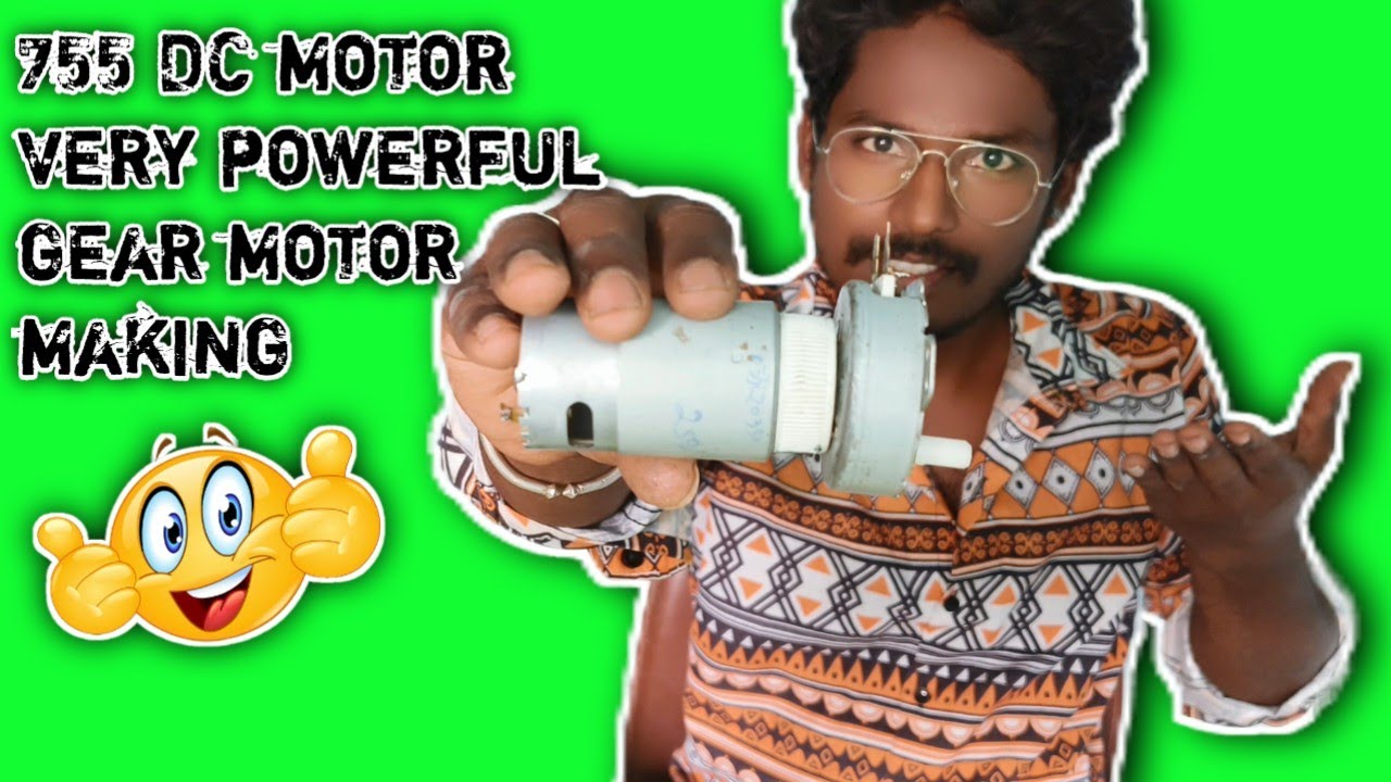 How to make powerful gear motor// 💡👊DC motor use make gear motor YouTube