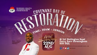 COVENANT DAY OF RESTORATION | 22ND AUGUST, 2021 |Winners Chapel Birmingham UK