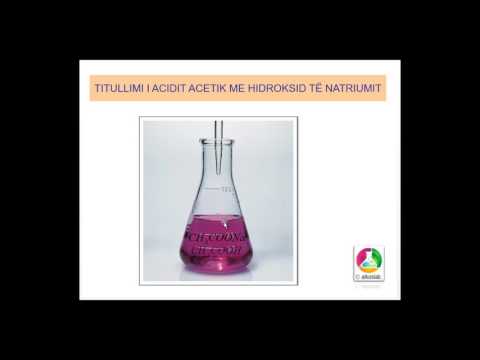 Titullimi i acidit acetik me hidroksid natriumi