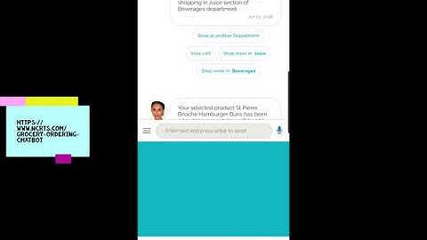 Grocery Supermarket chatbot ordering 2