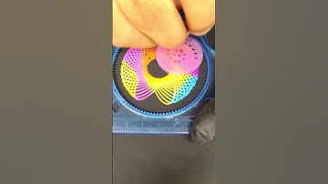 How many rotations did the pen make in total? 🤔 #Spirograph #asmr  #shorts #relaxing #satisfying