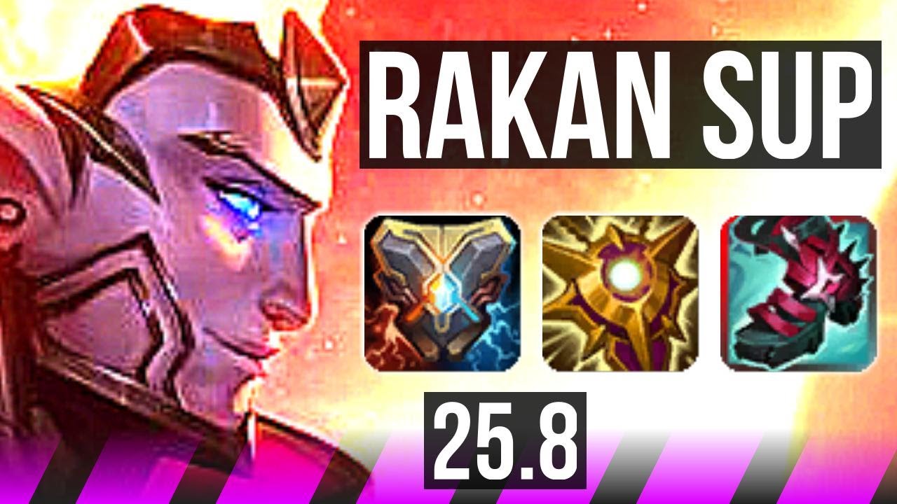 RAKAN & Miss Fortune vs POPPY & Hwei (SUP) | Rank 8 Rakan, 4/3/21 | BR Challenger | 25.8