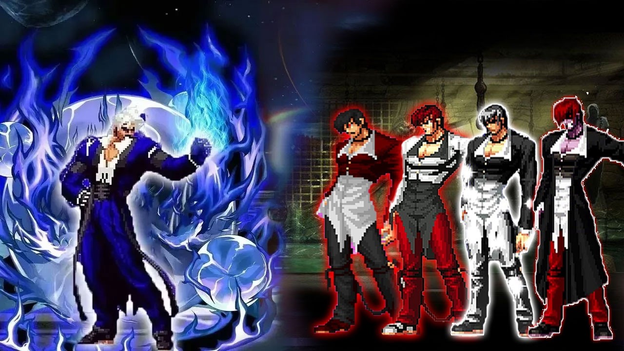 [KOF Mugen] Blue Flame Rugal Vs Iori Yagami QS  Team