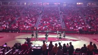 Razorback Pom- Rock Basketball Halftime 2-17