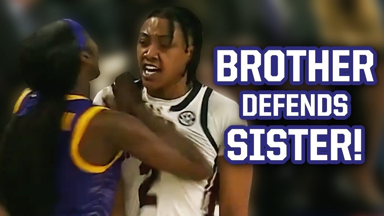 Brother jumps on court to defend sister during LSU vs. South Carolina game,  a breakdown 