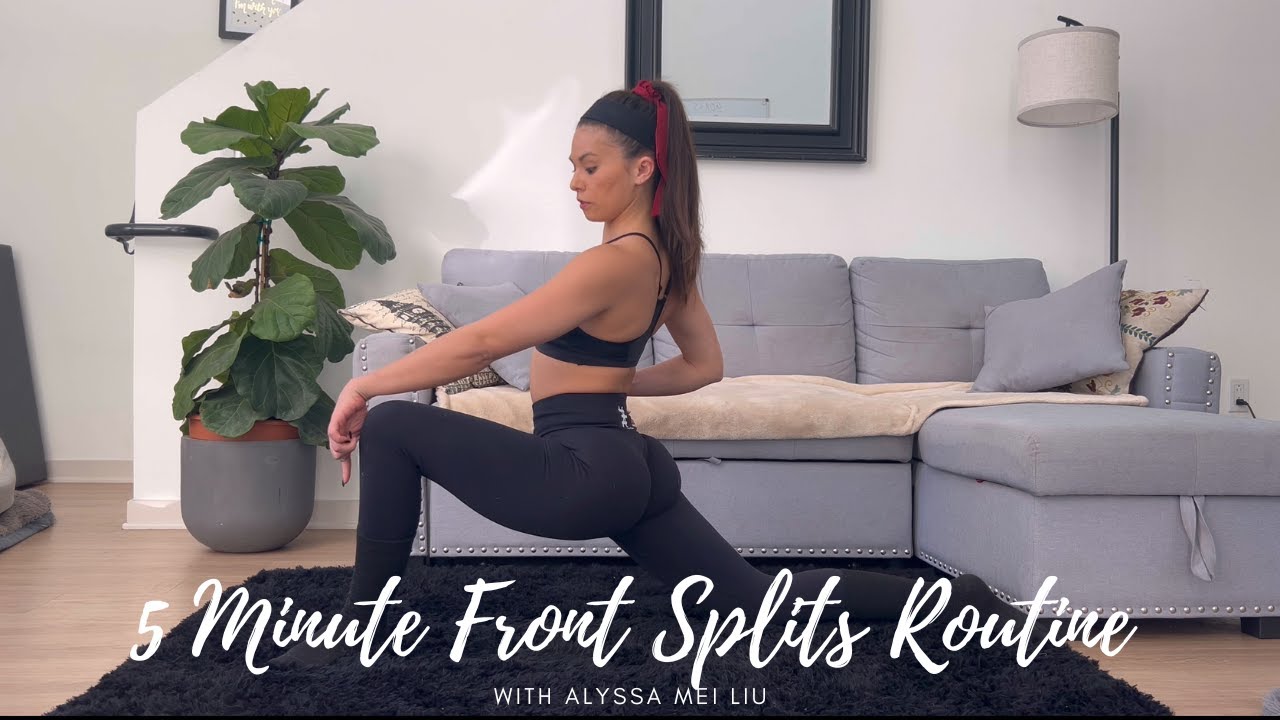 5 Minute Front Splits Routine - YouTube
