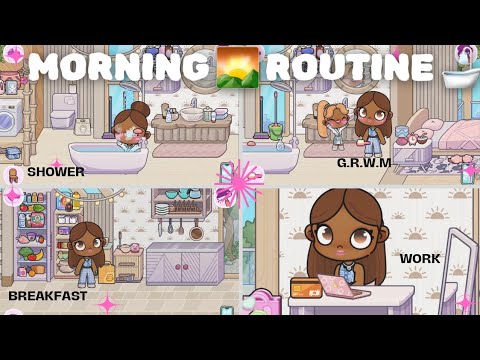 AVATAR WORLD MORNING ROUTINE WITH TODDLERS 🛁🍽 - YouTube