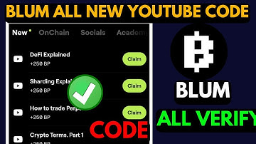 ✅Blum All Verify Code | Blum New Code | Blum Verify Code | Blum New Verify Code |Today New