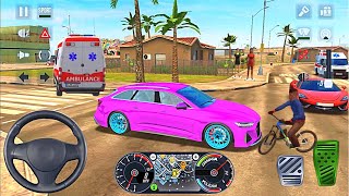 여자를 위한 분홍색 Uber 택시 차 재미 있은 구급차 🚗 Taxi Simulator 🚖 BEST 2021 자동차 시뮬레이터 게임 Android/IOS 게임 플레이 screenshot 1