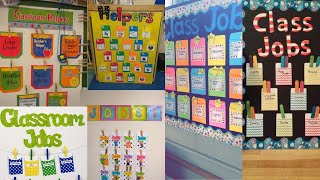 Classroom Jobs chart decoration ideas/Classroom helper chart for preschool/classroom duty chart