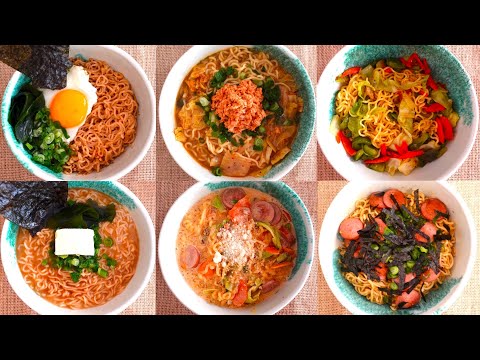 15분 완성! 다양한 맛의 인스턴트 라면 레시피 6종