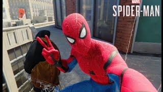 Spider-Man Remastered PS5 Stark Suit Free Roam Gameplay