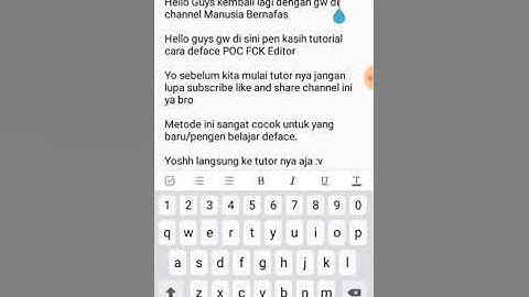 Tutorial Deface POC FCK Editor