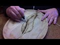 Woodburned Feather - Pyrography Art Woodburned Feather - Pyrography Art