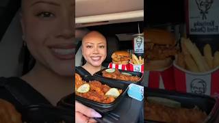 KFC ASMR | Crispy Spicy Chicken Wings & Zinger Burger Mukbang Eating Show #asmr #shorts #kfcfrance