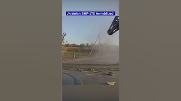 Ukrainian BMP-1TS immobilized and Opens Fire with 30mm Gun!