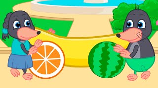 Benny Mole em Português Brasil - Motocicleta De Frutas Desenho Infantil Animado