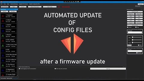 Crystal focus 10 (CFX) - Automatically update all your config files after a firmware update