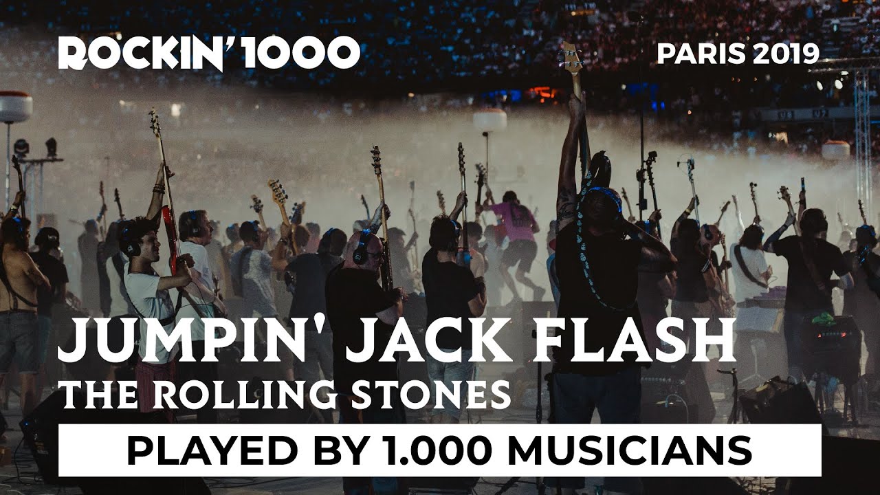 Jumpin' Jack Flash - The Rolling Stones, played by 1,000 musicians | Rockin'1000 | 5:16 | Rockin'1000 | 729K subscribers | 336,651 views | Premiered March 1, 2024