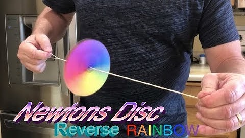 Newtons Disc - Reverse RAINBOW (Blending colors to be white)