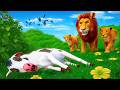 Cow rescue mission simba vs scar lion battle animal rescues  animal battles compilation