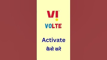 Vi Volte Activate Kaise kare | Vi Volte Enabled | Vi Volte Activate Message I #volte #vi4g #vi5g