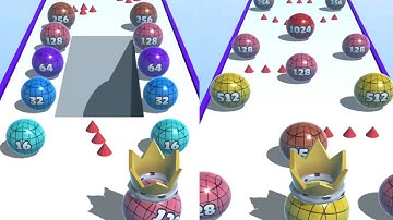 Ball Merge 2048! Ball Run Game Levels (146-150) Android iOS Gameplay