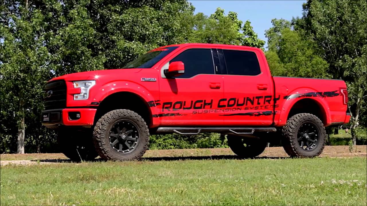 Rough Country Ford F Series 3" Black Powder Coat WheeltoWheel Nerf