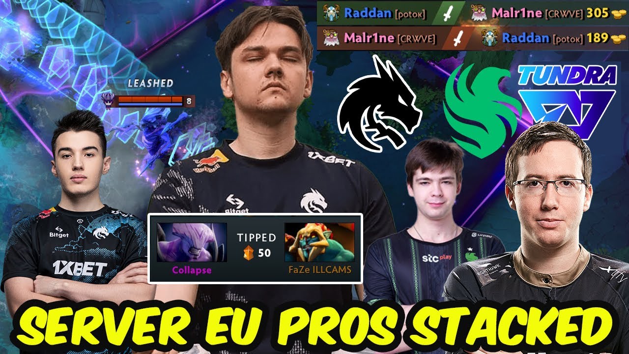 Yatoro’s NP is UNSTOPPABLE! 7.38b PROS STACKED EU PUB Feat. Collapse, 33, Malr1ne