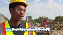 Training workers for jobs in the road construction industry 