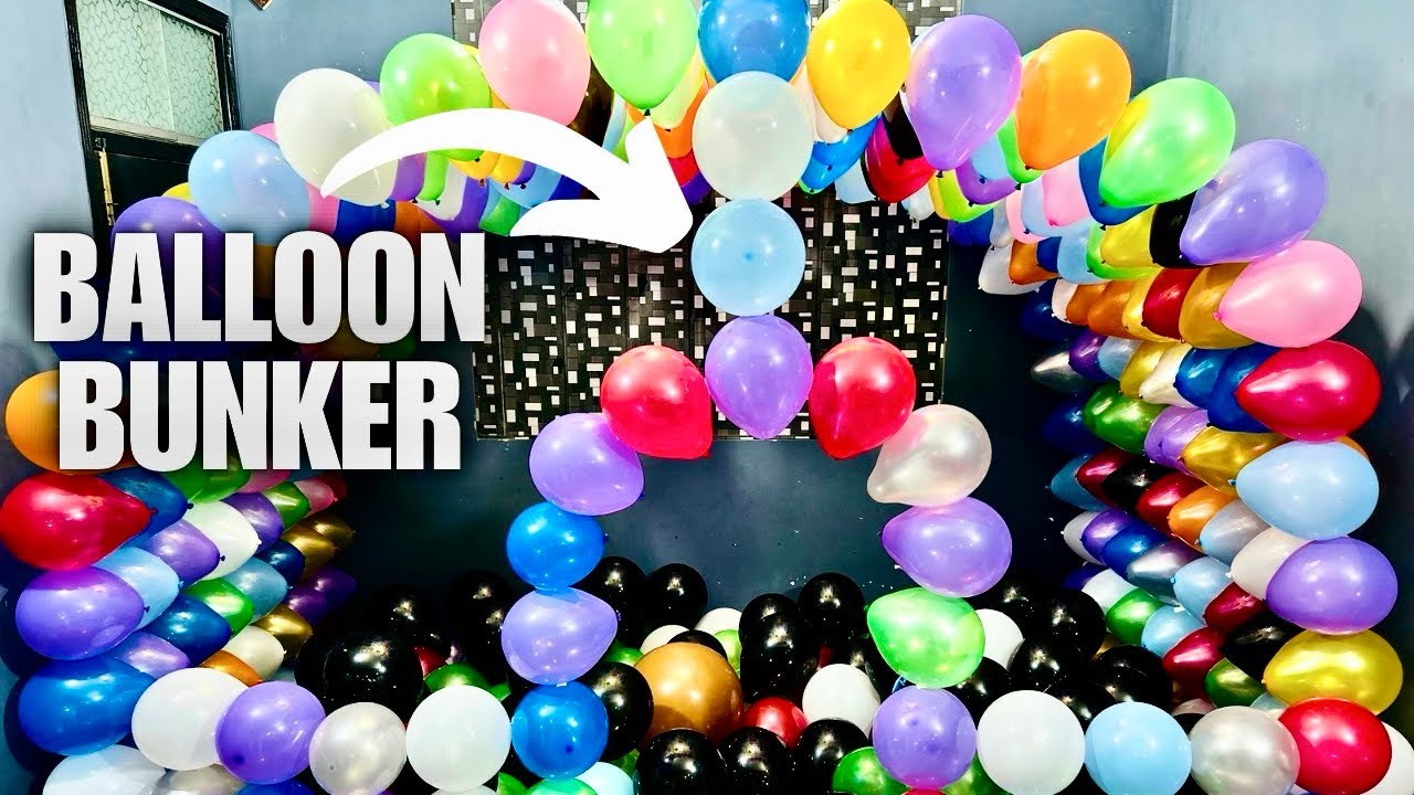 Balloon Bunker popping!Balloon Popping asmr!Pop the balloon or find