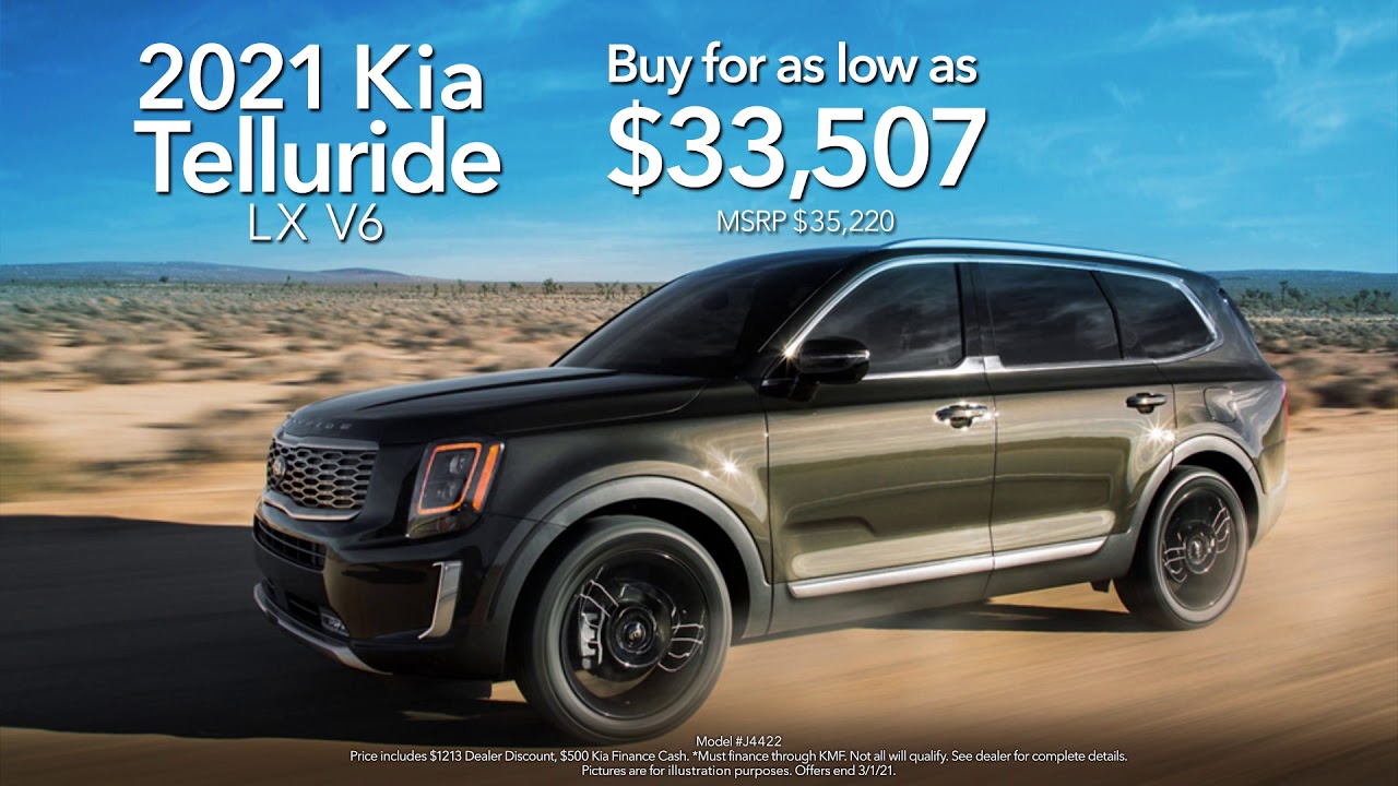 Premier Kia February 2021 Deal Telluride YouTube